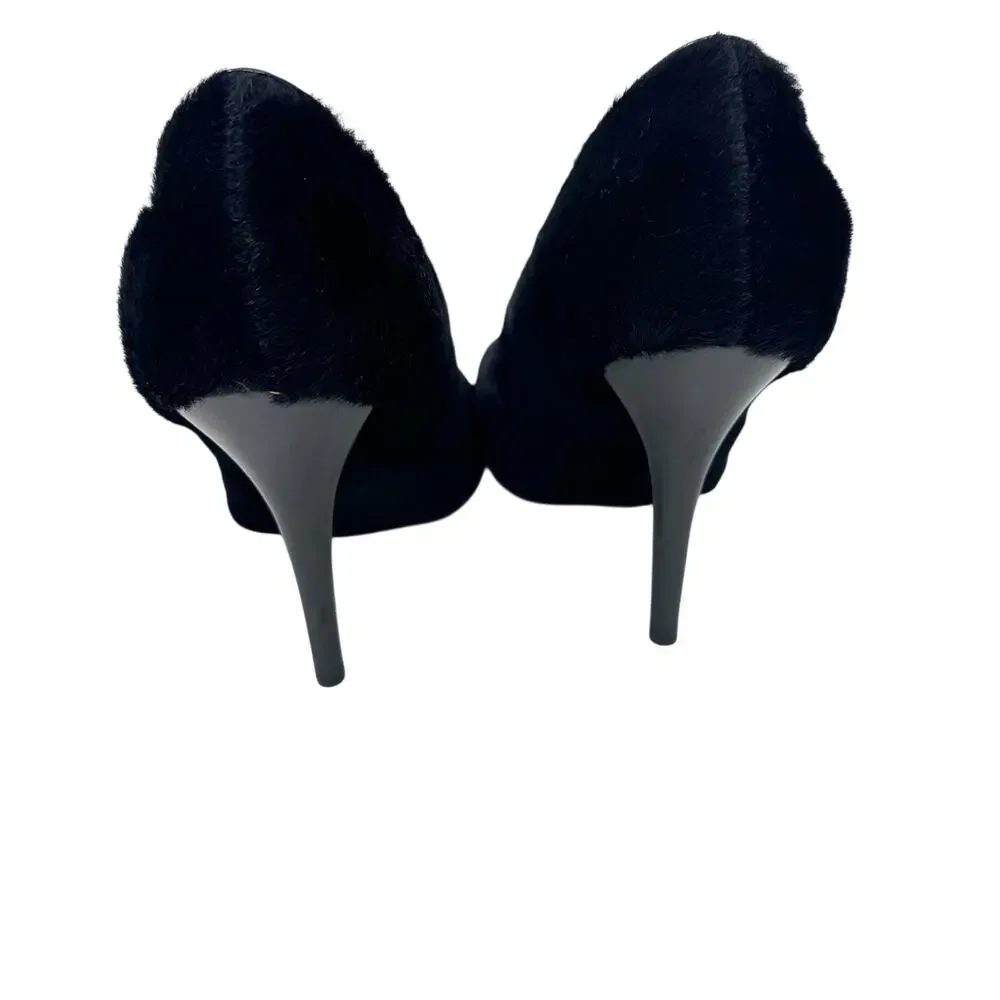 Givenchy Black Lamb Shearling Show Pumps 95mm Heels with Box & Dustbags EU 38.5 - Picture 6 of 8